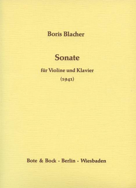 Sonate für Violine und Klavier