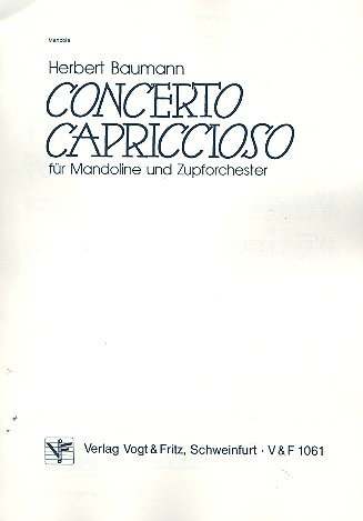 Concerto capriccioso für Mandoline und Zupforchester