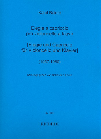 Elegie und Capriccio für Violoncello und Klavier