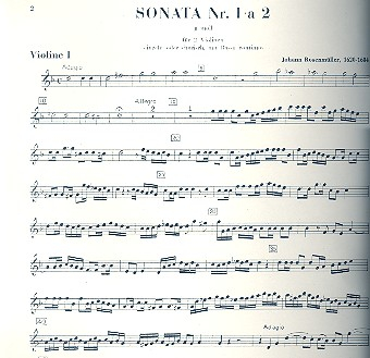 Sonate Nr.1 für 2 Violinen und Klavier