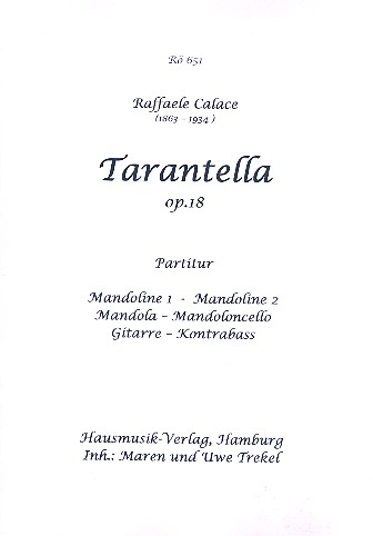 Tarantella op.18 für Zupforchester