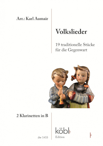 Volkslieder für 2 Klarinetten (+Text)