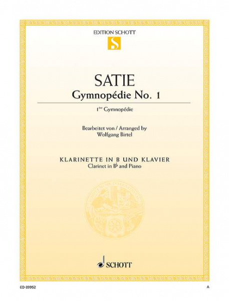 Gymnopédie Nr. 1 für Klarinette in B und Klavier