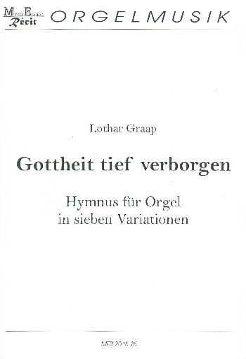 Gottheit tief verborgen für Orgel