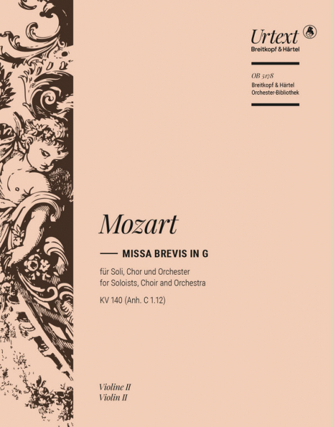 Missa brevis G-Dur KV140 für Soli, Chor, Orchester und Orgel