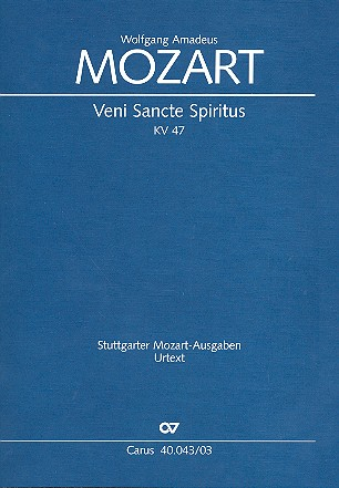 Veni sancte spiritus KV47 für Soli, gem Chor und Orchester