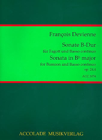 Sonate B-Dur op.24,4 für Fagott und Bc