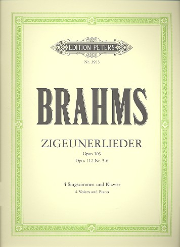 Zigeunerlieder op.103 und op.112 für gem Chor und Klavier