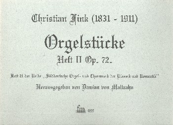 Orgelstücke Band 2 op.72