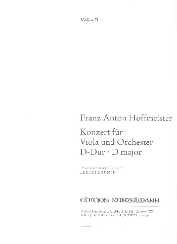 Konzert D-Dur für Viola und Orchester