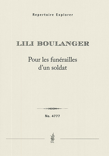 Pour les funérailles d&#039;un Soldat pour baritone, choeur mixte et orchestre