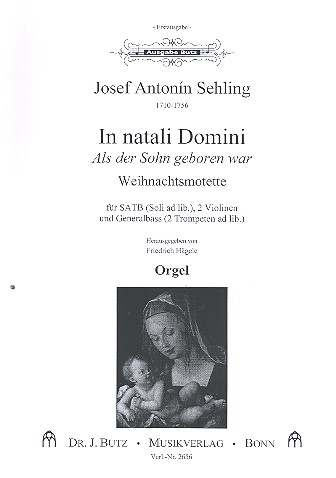 In natali Domini für gem Chor, 2 Violinen und Bc (Soli und 2 Trp ad lib.)