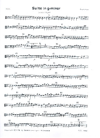 Suite in g Minor for 2 descant recorders (violins/flutes), alto recorder (viola) and Bc