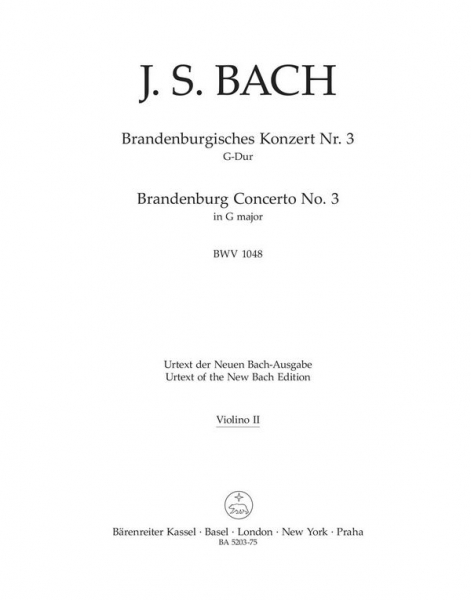 Brandenburgisches Konzert G-Dur Nr.3 BWV1048