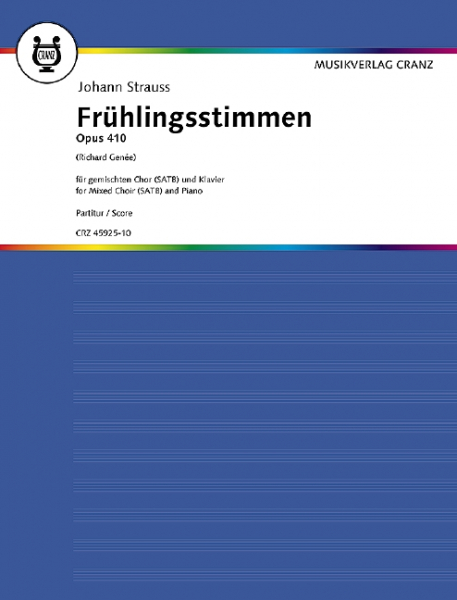 Frühlingsstimmen op.410 (Walzer) für gem Chor und Klavier