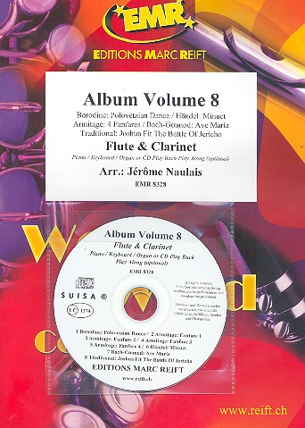 Album vol.8 (+CD) for flute and clarinet (piano/keyboard/organ ad lib)