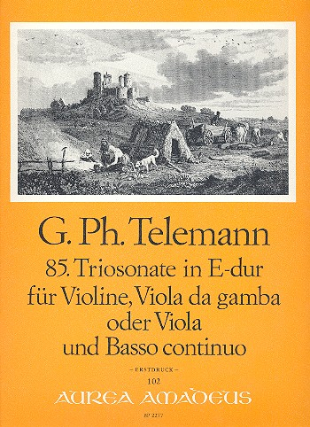 Triosonate E-Dur Nr.85 für Violine, Viola da gamba (Viola)