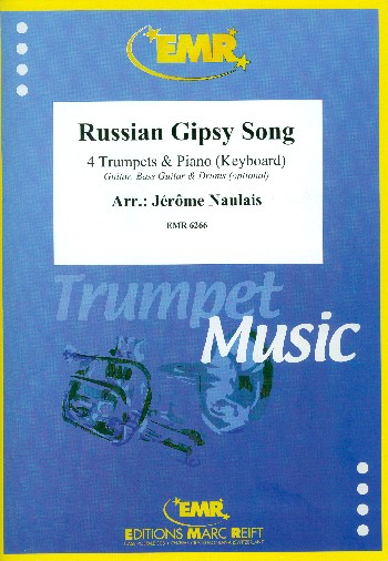 Russian Gipsy Song für 4 Trompeten und Klavier (Keyboard) (Percussion ad lib)