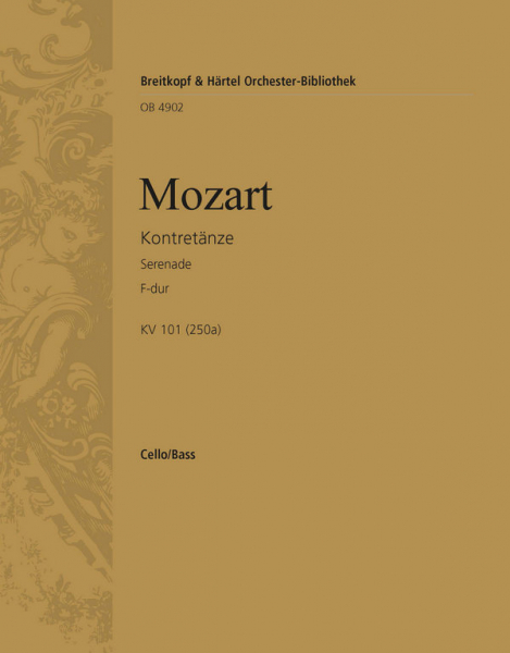 Kontretänze F-Dur KV101 &#039;Serenade&#039; für Orchester