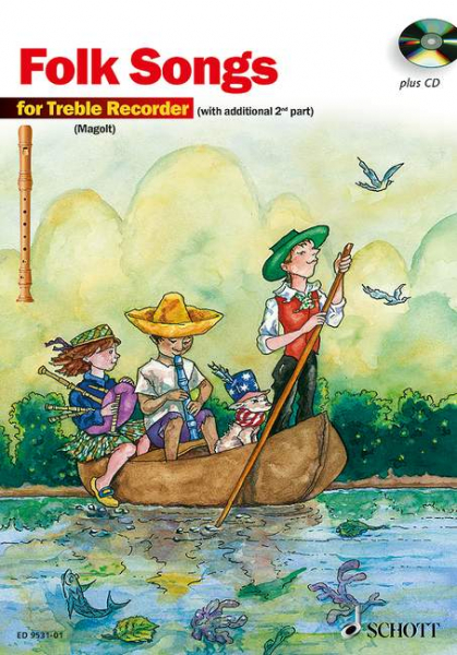 Folk Songs (+CD) for 1-2 treble recorders