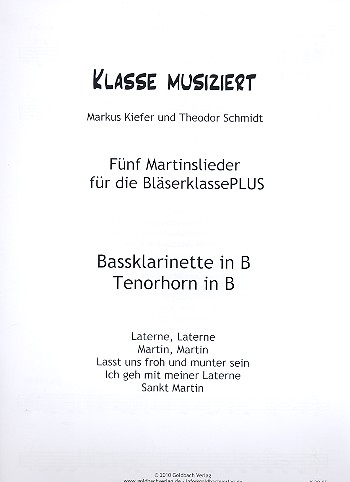 Martinslieder für die Bläserklasse PLUS