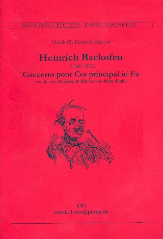 Konzert F-Dur für Horn und Orchester für Horn und Klavier