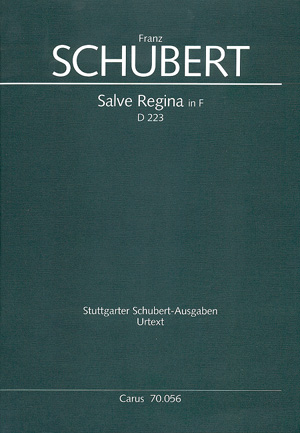 Salve Regina F-Dur D223 für Sopran und Orchester