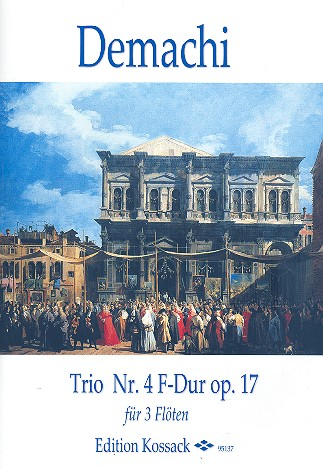 Trio F-Dur Nr.4 op.17 für 3 Flöten Partitur und Stimmen