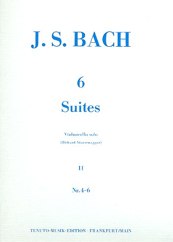 6 Suiten Band 2 (Nr.4-6) BWV1010-1012 für Violoncello solo