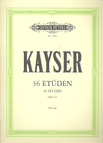 36 Etüden op.20 für Violine