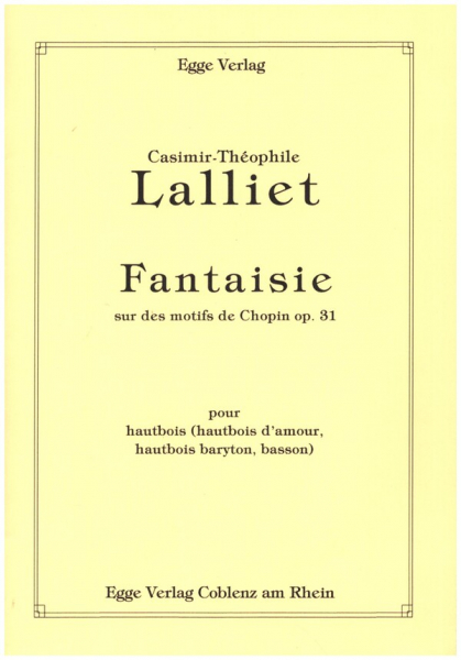 Fantaisie sur des Motifs de Chopin op.31 pour basson et piano