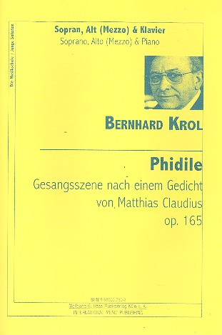 Philide op.165 für 2 Singstimmen (SA oder SM) und Klavier