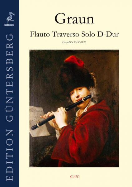 Flauto Traverso Solo D-Dur Graun WV Cv:XVII:75 für Violine, Viola da gamba und Violoncello/Bass