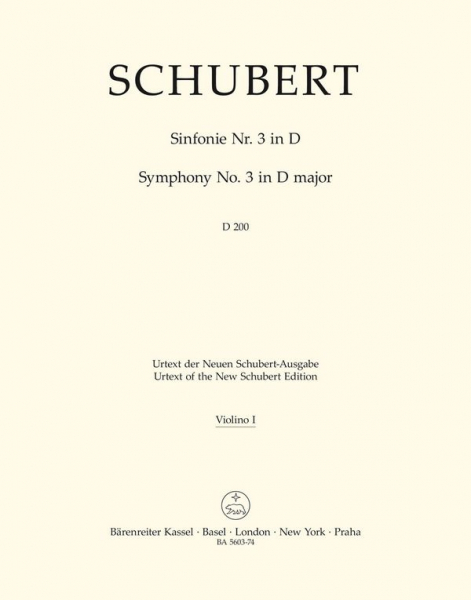 Sinfonie D-Dur Nr.3 D200 für Orchester