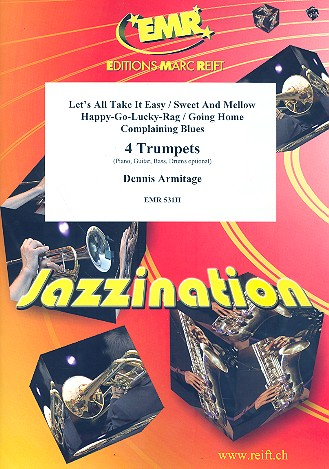 Jazzination Pieces for 4 trumpets or clarinets (piano/git/bass/drums