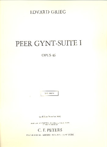 Peer-Gynt-Suite Nr.1 op.46 für Orchester