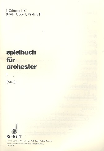 Spielbuch für Orchester Band 1 für Orchester