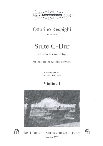 Suite G-Dur für Streichorchester und Orgel