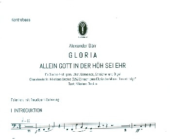 Gloria für gem Chor (SAM/SATB), Gemeinde, Streicher und Orgel