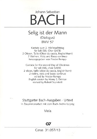 Selig ist der Mann Kantate Nr.57 BWV57