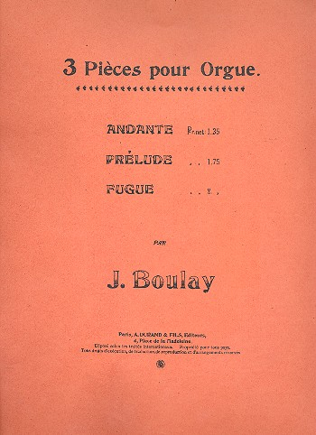 Prélude pour orgue