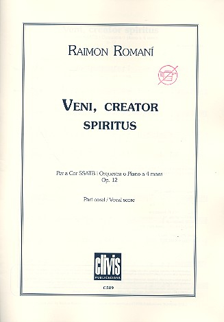 Veni creator spiritus op.12 for mixed chorus and piano 4 hands (orchestra)