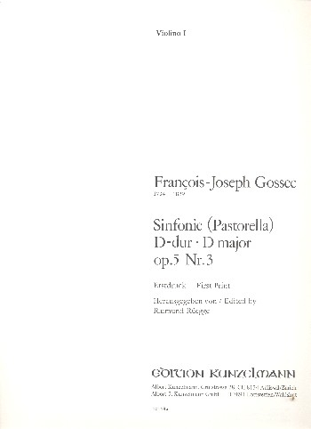 Sinfonie D-Dur op.5,3 für Orchester