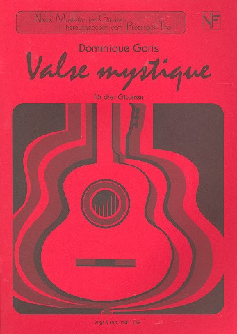 Valse mystique für 3 Gitarren Partitur und Stimmen