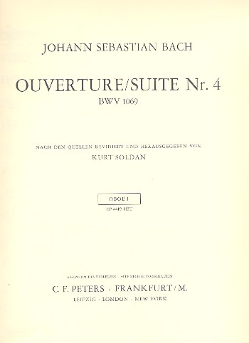 Ouvertüre Nr.4 BWV1069 für Orchester