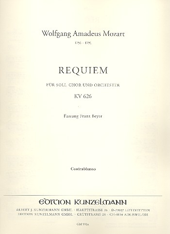 Requiem d-Moll KV626 für Soli, Chor und Orchester