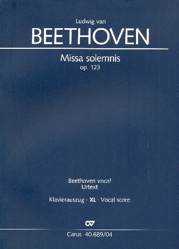 Missa solemnis D-Dur op.123 für Soli, gem Chor und Orchester