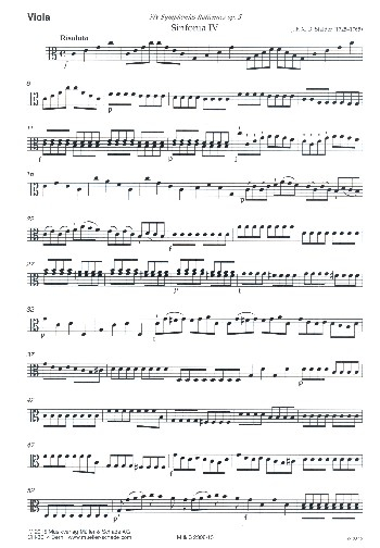 Sinfonie C-Dur Nr.4 für Streicher und Bc (2 Hörner ad lib)