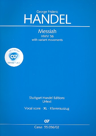 Messiah HWV56 for soli, mixed chorus and orchestra