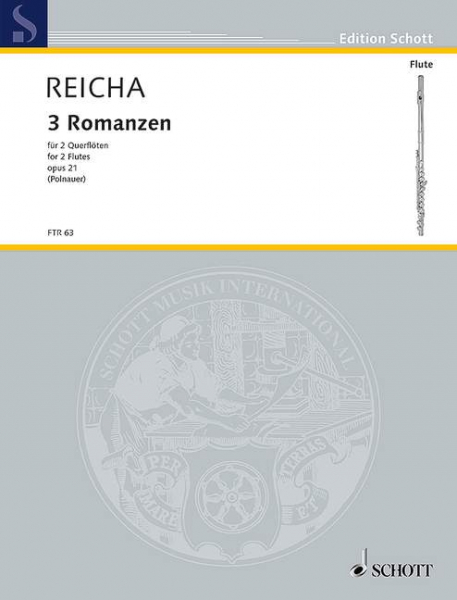 Drei Romanzen op. 21 für 2 Flöten